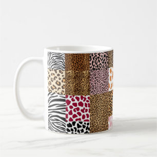 Caneca De Café Eclectic Animal Prinics Classic Mug - Bold Modern