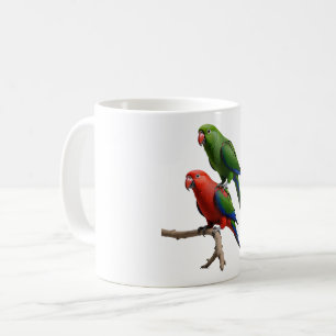 Caneca De Café Eclectus Parrots