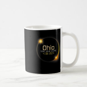 Caneca De Café Eclipse 2024 Shirt State Ohio Total Solar Eclipse