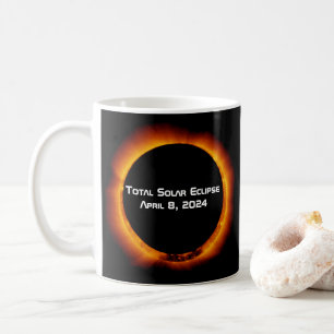 Caneca De Café Eclipse 2024 solar total