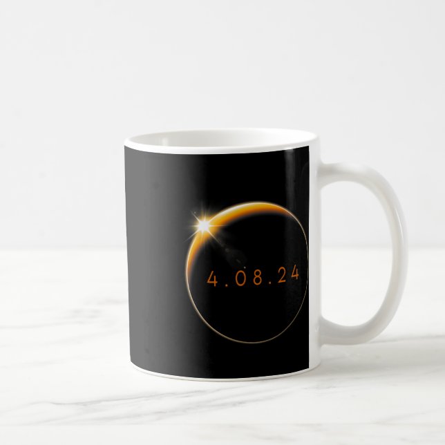 Caneca De Café Eclipse Solar 2024 040824 Eclipse Mens Mulheres Cr (Direita)