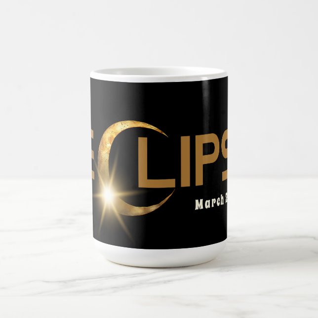 Caneca De Café Eclipse Solar American Event 3/29/2025 Coffee Mug (Centro)