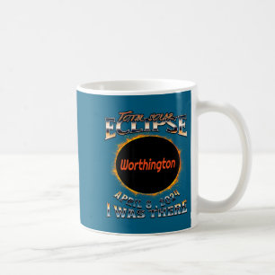 Caneca De Café Eclipse Solar Engraçado Worthington Indiana Lá