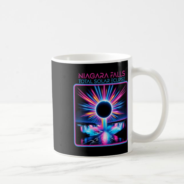 Caneca De Café Eclipse Solar Niagara Cai Totalmente Evento Souven (Direita)