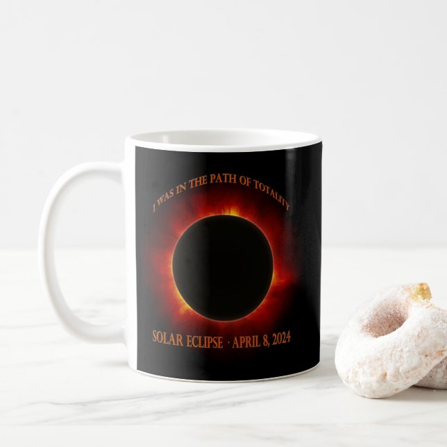 Caneca De Café Eclipse Solar Total (Com Donut)