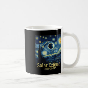 Caneca De Café Eclipse Solar Total Abril 8 2024 Van Gogh Starry N