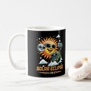 Caneca De Café Eclipse Solar Total abril de 2024