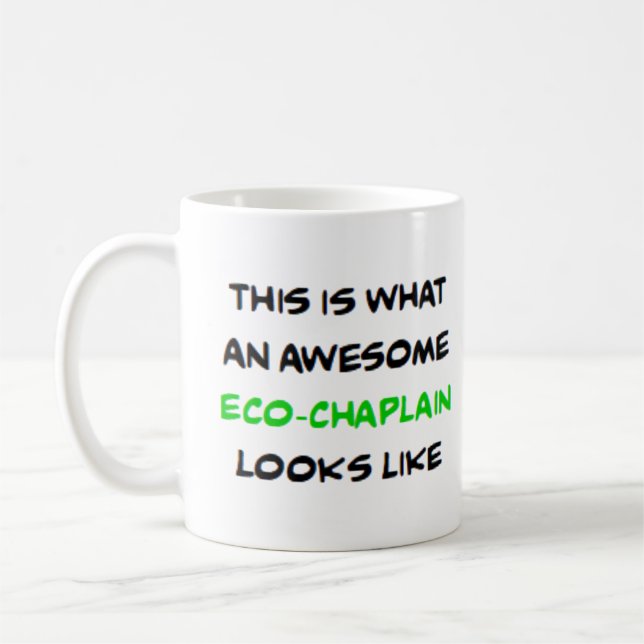 Caneca De Café eco-capelão, incrível (Esquerda)