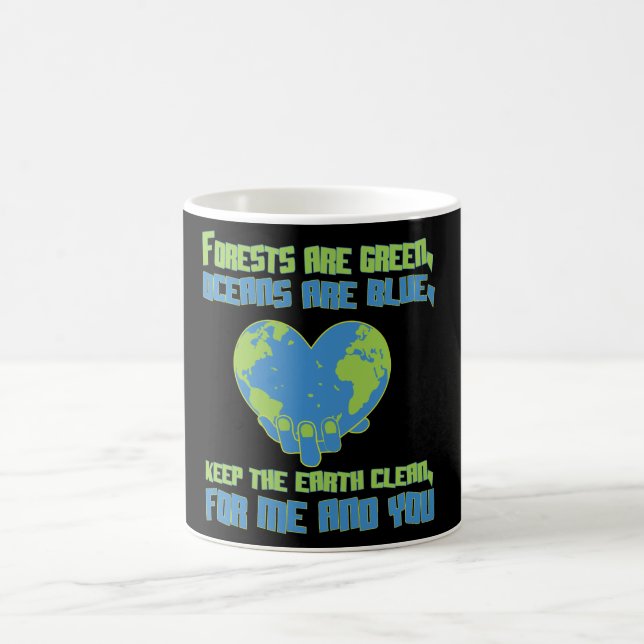 Caneca De Café Ecologismo protecção de clima protecção da (Centro)