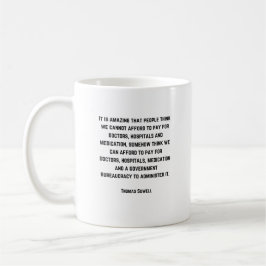 Caneca De Café Economia - Cota de Thomas Sowell -