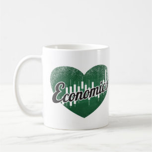 Caneca De Café Economia Retro Heart Blackboard Love