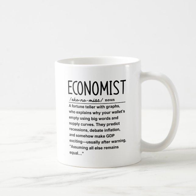 Caneca De Café Economista (Direita)