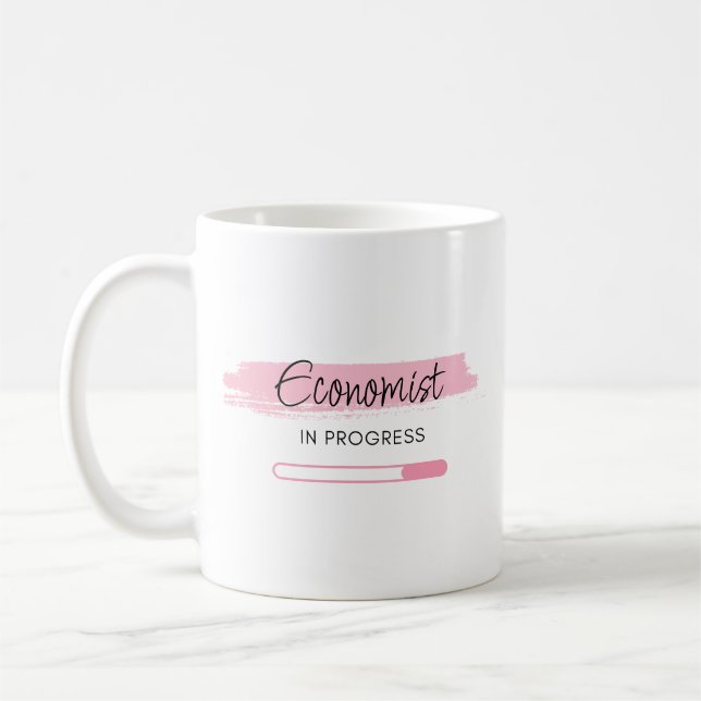 Caneca De Café Economista em andamento - Personalizado (Esquerda)