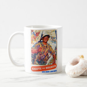 Caneca De Café Economize mais, Reprint do poster de guerra britâ