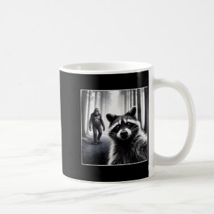 Caneca De Café Ed Guaxinim Selfie Com Sasquatch Pé Grande Raco Fu
