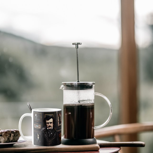 Caneca De Café Edgar Allan Poe (Criador carregado)