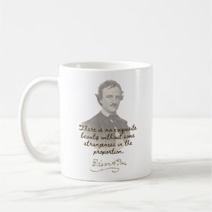 Caneca De Café Edgar Allan Poe Cita Mug - Beleza Excelente