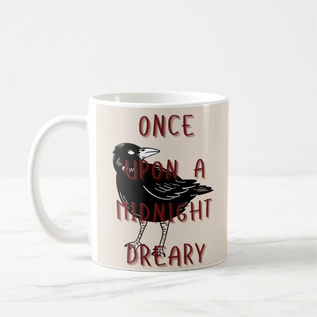 Caneca De Café Edgar Allan Poe é o Raven Mug (Esquerda)
