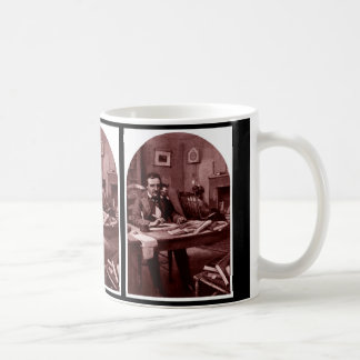 Caneca De Café Edgar Allan Poe, ilustração restaurou o copo 4