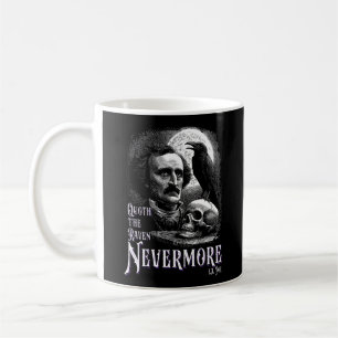Caneca De Café Edgar Allan Poe's Raven Nevermore