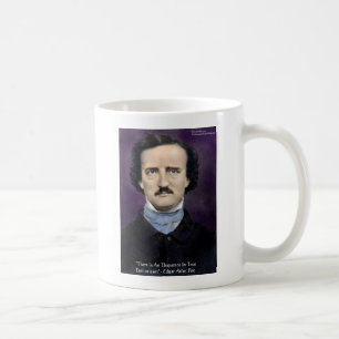 Caneca De Café Edgar Allen Poe "Entusiasmo" Wisdom cita presentes