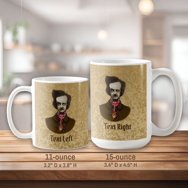Caneca De Café Edgar com Inseto Dourado (Criador carregado)