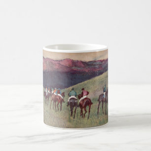 Caneca De Café Edgar Degas - cavalos de raça que treinam 1894