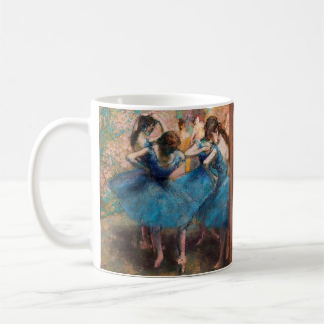 Caneca De Café Edgar Degas - Dançarinos em azul (Esquerda)