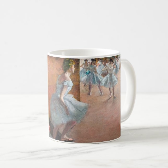 Caneca De Café Edgar Degas - Dançarinos Subindo uma Escada (Frente Esquerda)