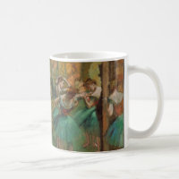 Edgar Degas Dancers é rosa no impressionista verde