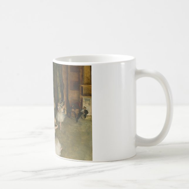 Caneca De Café Edgar Degas - O ensaio do Balé no palco (Direita)