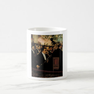 Caneca De Café Edgar Degas - Orcchestra do clarinete 1870 da