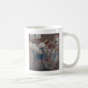 Caneca De Café Edgar Degas três dançarinos que preparam-se pa