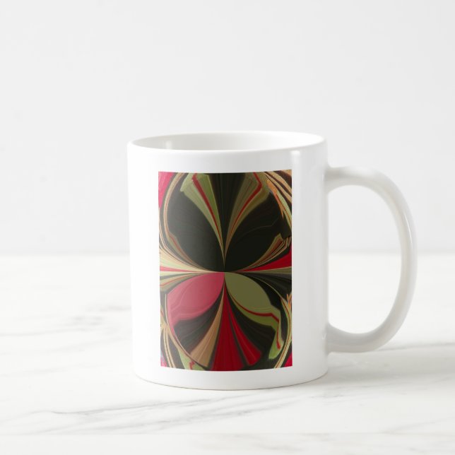 Caneca De Café Edgy Earth Kaleidoscope Art Impressão (Direita)