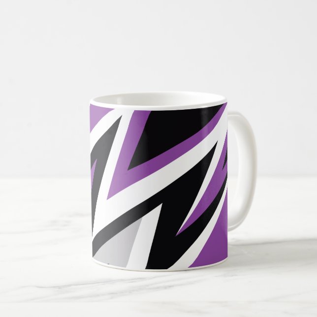 Caneca De Café Edgy Zigzag Energy (Frente Esquerda)