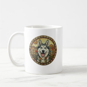 Caneca De Café Edição Chukchi Charmer: Husky Siberiano Arte Ingên
