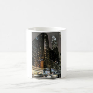 Caneca De Café Edifício Chrysler da Cidade de Nova York Noite Pai