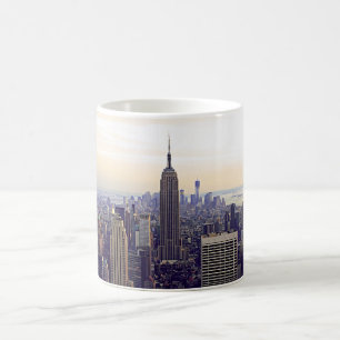 Caneca De Café Edifício Empire State no horizonte de NYC, WTC 4