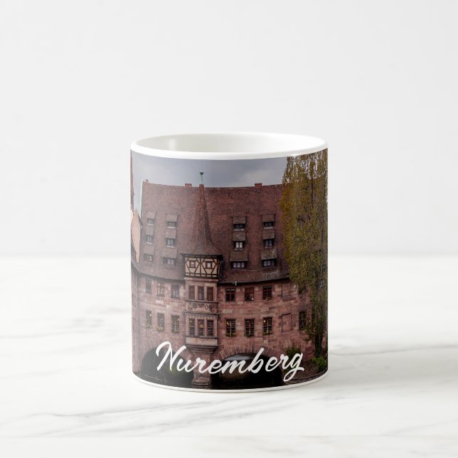 Caneca De Café Edifício histórico ao pôr do sol em Nuremberga, Al (Centro)