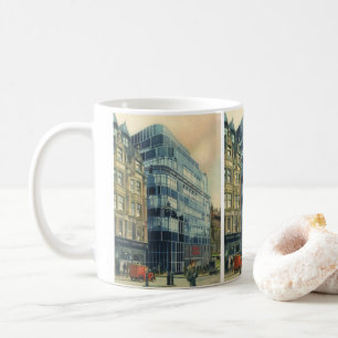 Caneca De Café Edifício Vintage Daily Express na Fleet Street