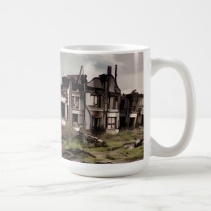 Caneca De Café Edifícios Abandonados Pós Apocalipse