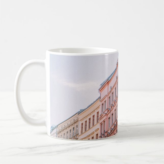 CANECA DE CAFÉ EDIFÍCIOS BRANCOS E DE TINTA (Esquerda)