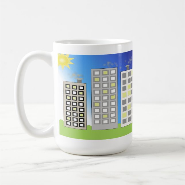 Caneca De Café Edifícios de escritório de alta qualidade (Esquerda)
