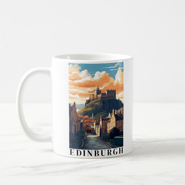 Caneca De Café Edimburgo, Scotland Edinburgh Castle (Esquerda)