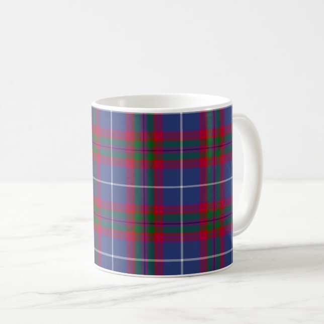 Caneca De Café Edinburgh Distrito de Tartan (Frente Esquerda)