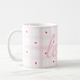 Caneca De Café Editable Love Heart Pattern Cute Romantic Seamless