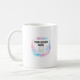 Caneca De Café Editable Watercolor Design Template – Your Design