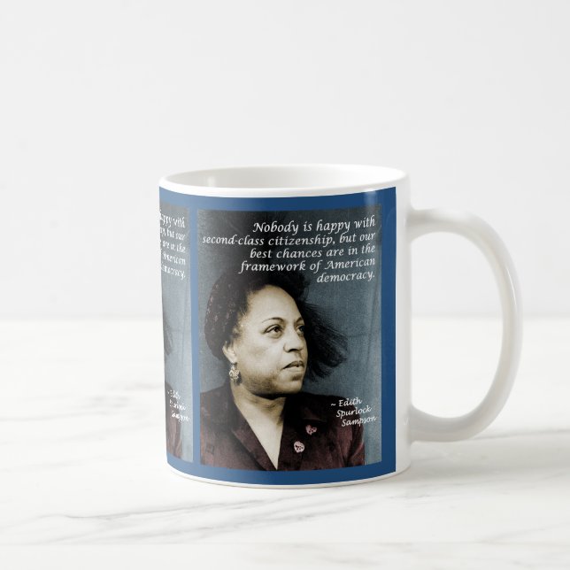 Caneca De Café Edith Sampson: Cidadania do afro-americano (Direita)