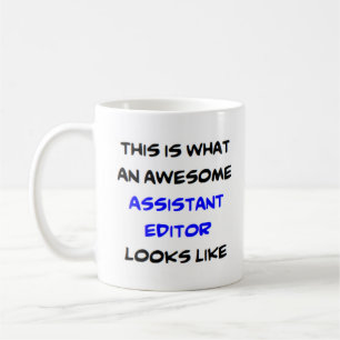 Caneca De Café editor assistente, incrível