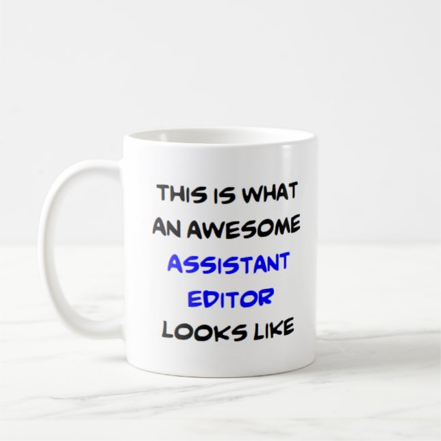 Caneca De Café editor assistente, incrível (Esquerda)